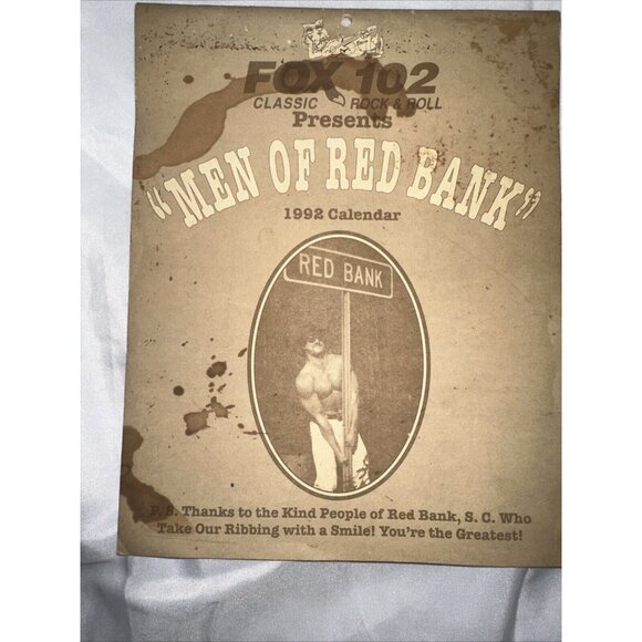 Fox 102.3 Men of Red Bank Calendar 1992 Issue Rock n Roll Sc History - Picture 3 of 8
